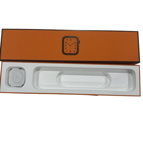 Apple Watch Hermès Empty Box 12" X 3" Orange - Picture 3 of 4